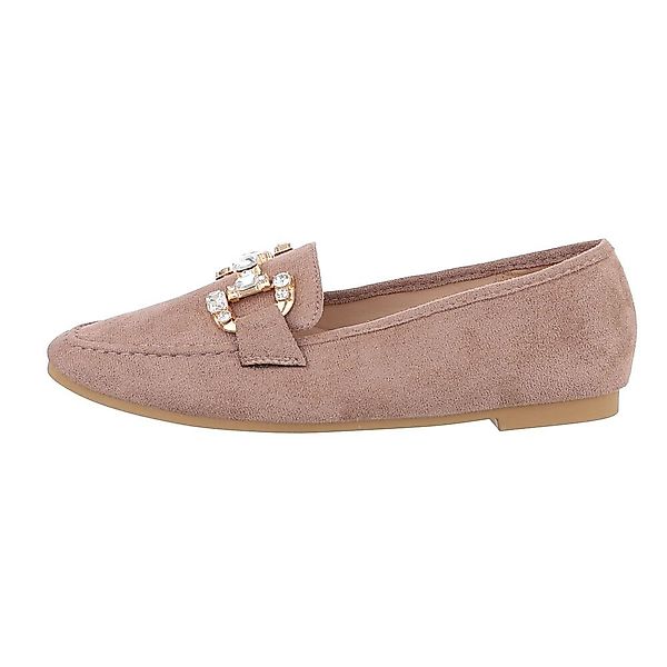 Ital-Design Damen Mokassins Freizeit Slipper Blockabsatz günstig online kaufen