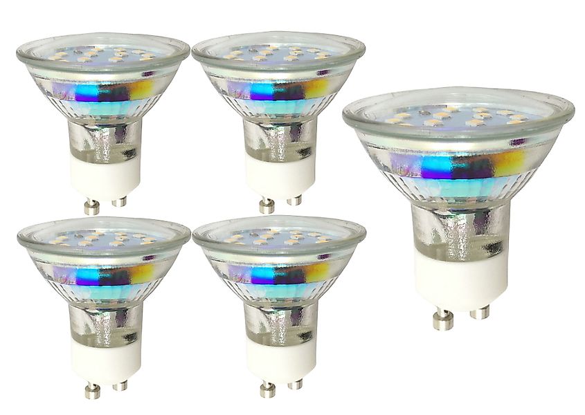 TRANGO LED-Leuchtmittel, 5er Pack GU1015SD-5 dimmbare günstig online kaufen