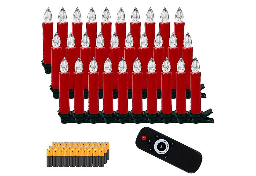 Gotoll LED-Christbaumkerzen CH030_RE-NEW kabellos Weihnachtsbaumkerzen weih günstig online kaufen