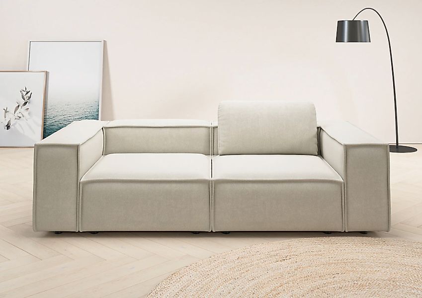 Home affaire 2-Sitzer "Watertown, modernes Sofa 246 cm breit, auch in Feinc günstig online kaufen