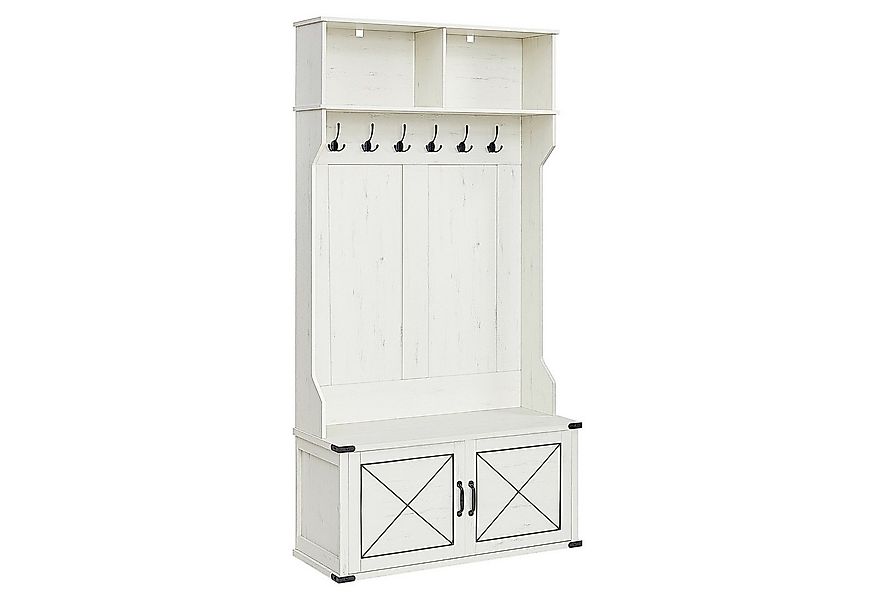 VASAGLE Garderobenständer Garderobe, Garderobenständer mit Schuhbank, Schuh günstig online kaufen