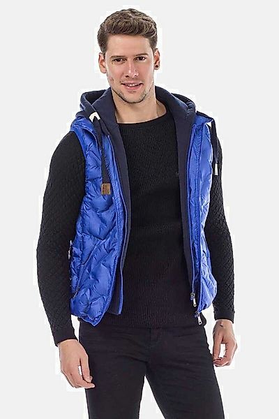 Cipo & Baxx Steppweste Weste (1-tlg) mit Sweatkapuze, CM-151 günstig online kaufen