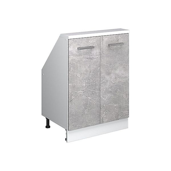 Vicco Unterschrank R-Line, Beton/Weiß, 60 cm günstig online kaufen