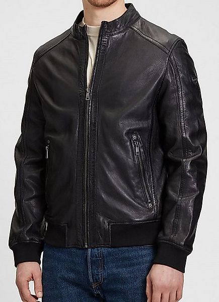 Mauritius Lederjacke MMGoran mit Stehkragen, Reißverschluss, Strickbündchen günstig online kaufen
