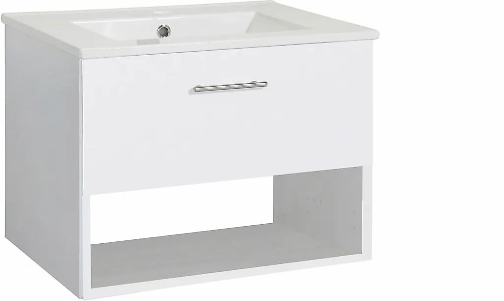 welltime Waschtisch "Trento Light mit Keramik-Auflagebecken", 1 Auzug und 1 günstig online kaufen
