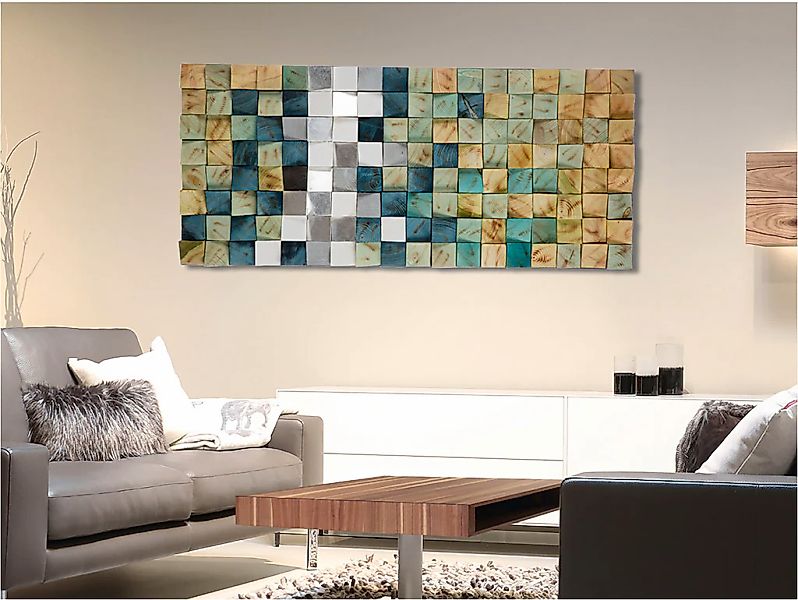 Casablanca by Gilde Holzbild "Yesil rechteckig" 1 Stk. tlg. günstig online kaufen
