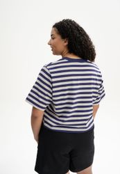 MELA Kurzarmshirt Cropped T-Shirt schwer JOSHNA günstig online kaufen