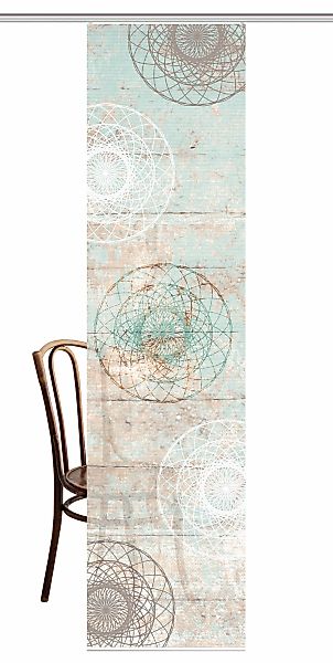 HOME in green Schiebegardine "MANDOSA" Paneelwagen 1 Stk. tlg. DIGITALBEDRU günstig online kaufen