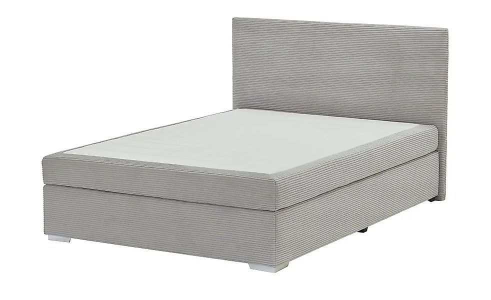 Boxbett Cord  Härtegrad H3 Moseley ¦ grau ¦ Maße (cm): B: 147 H: 104 Betten günstig online kaufen