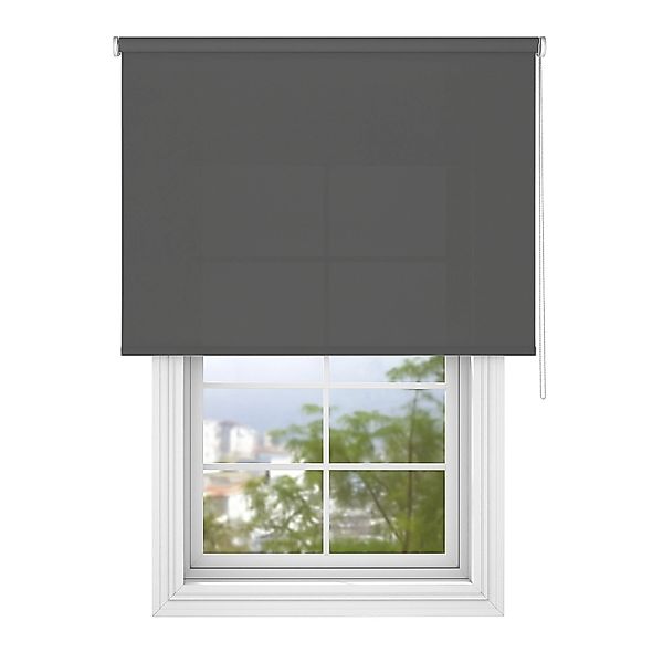 Deco-Raum Tageslicht-Rollo Bohren Basic GL 70 cm x 150 cm Dunkelgrau günstig online kaufen