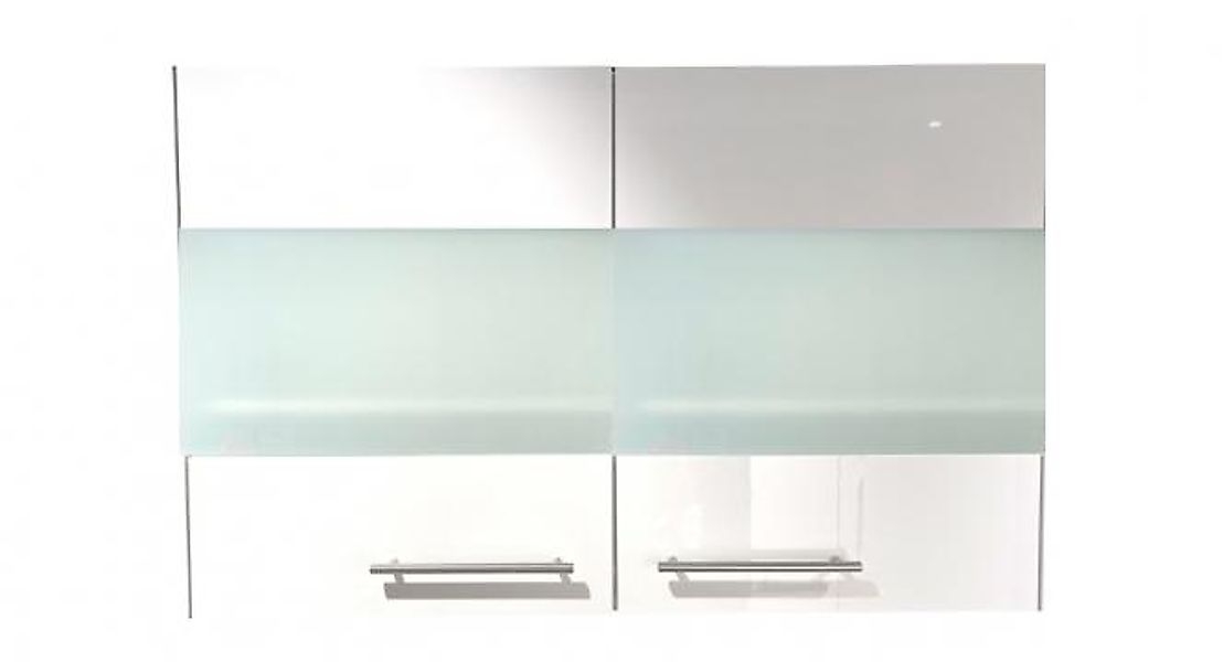 Glas-Hängeschrank 100 ALINA von Menke Möbel Weiss HG / Artisan Eiche günstig online kaufen