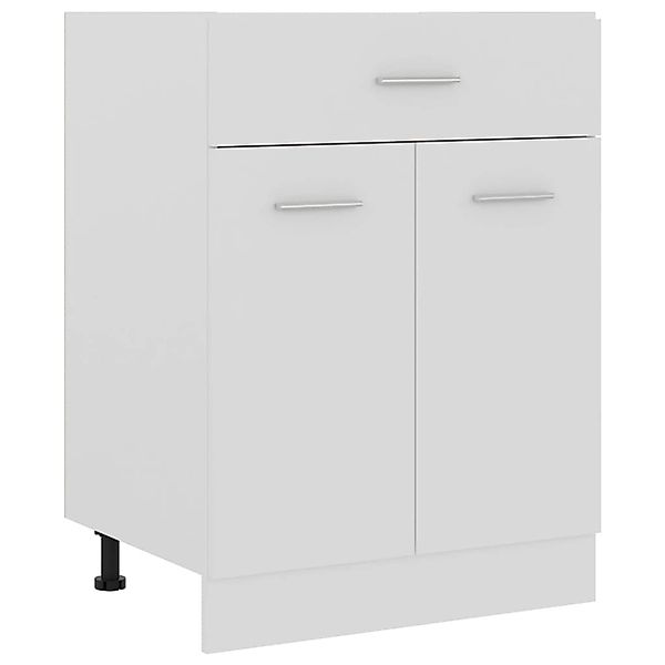 Schubunterschrank Weiß 60x46x81,5 Cm Spanplatte günstig online kaufen