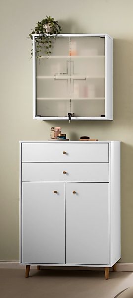 Schildmeyer Medizinschrank "Bjarne, Breite 64 cm" Abschließbare Glastüren günstig online kaufen