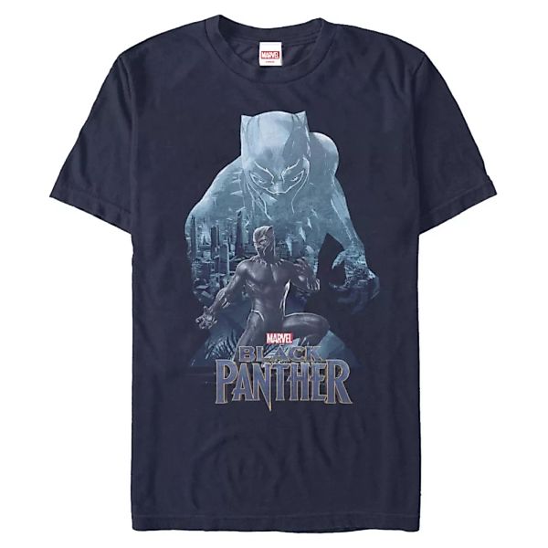 Marvel - Avengers - Black Panther Blue Panther - Männer T-Shirt günstig online kaufen