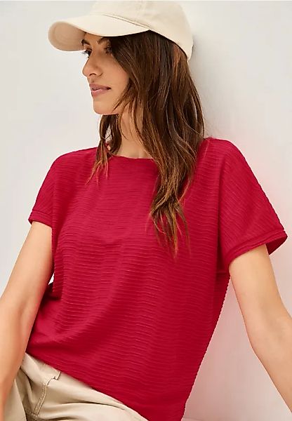 Struktushirt in Unifarbe günstig online kaufen