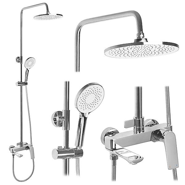 wohnwerk.idee Duschsystem Duscharmatur Dusche Regendusche Avalon günstig online kaufen
