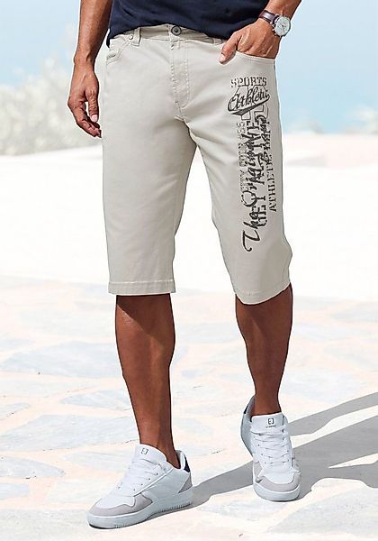 John Devin Bermudas aus elastischer Baumwollmischung mit großem Druck auf d günstig online kaufen