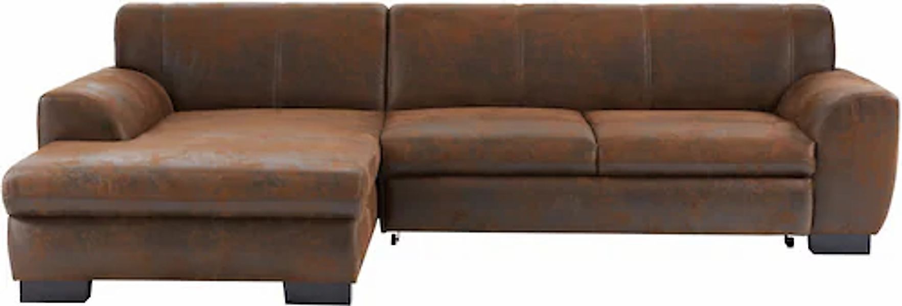 Home affaire Ecksofa »Nika zeitlos und elegant, L-Form« wahlweise mit Bettf günstig online kaufen