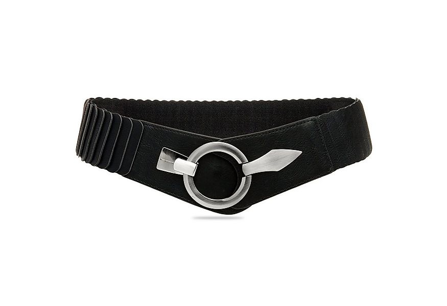 Caspar Taillengürtel GU300 Damen elastischer breiter Stretch Gürtel günstig online kaufen