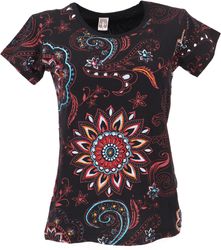 Guru-Shop T-Shirt Boho T-Shirt mit Mandaladruck, günstig online kaufen