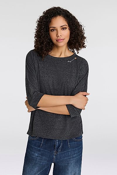 Ragwear 3/4-Arm-Shirt SHIMONA CORE abgerundeter Saum günstig online kaufen