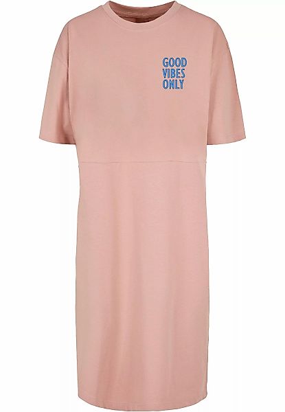 Merchcode Shirtkleid "Merchcode Damen Ladies Good Vibes Only Oversized Slit günstig online kaufen