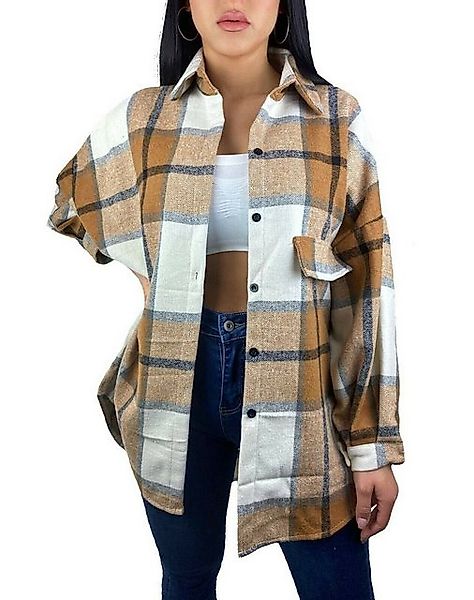 Worldclassca Flanellbluse Worldclassca Damen Holzfällerhemd Oversized Karo günstig online kaufen