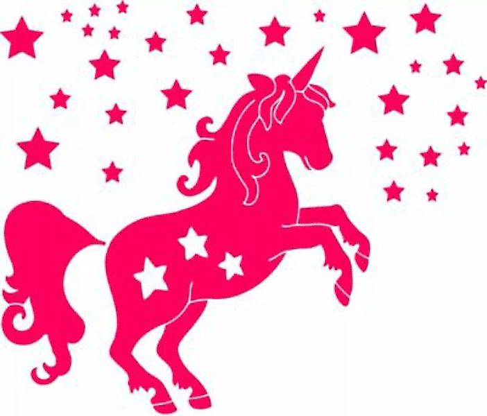 EmmiJules Wandtattoo Einhorn mit Sternen das Kinderzimmer rosa Gr. 100 x 11 günstig online kaufen