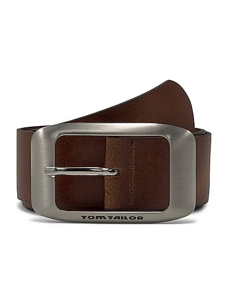 TOM TAILOR Ledergürtel Belts TTAMY Ledergürtel mit eckiger Dornschließe günstig online kaufen
