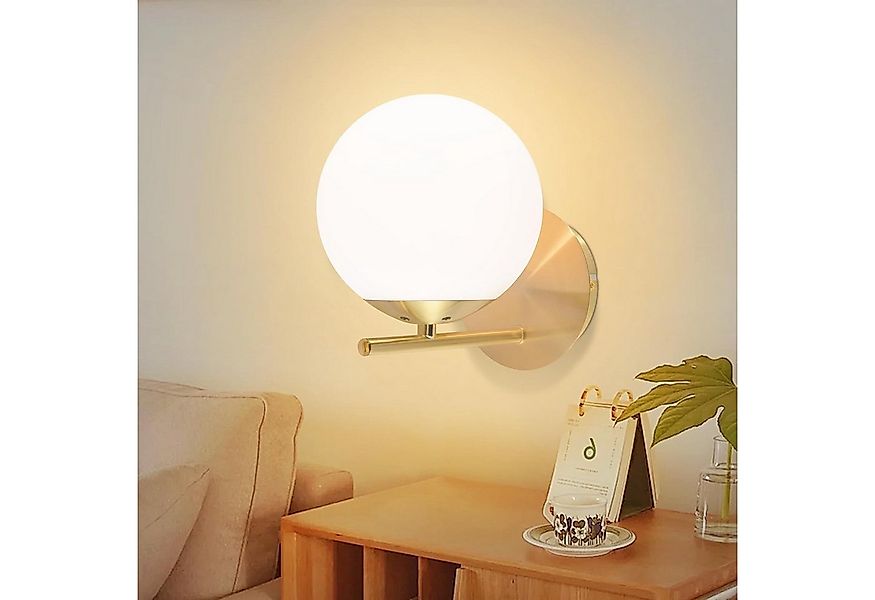 ZMH Wandleuchte Innen Wandlampe Moderne aus Glas Design Flurlampe E27, LED günstig online kaufen