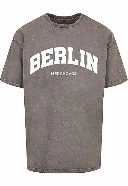 Merchcode T-Shirt "Merchcode Herren Berlin Wording - Acid Washed Oversize T günstig online kaufen