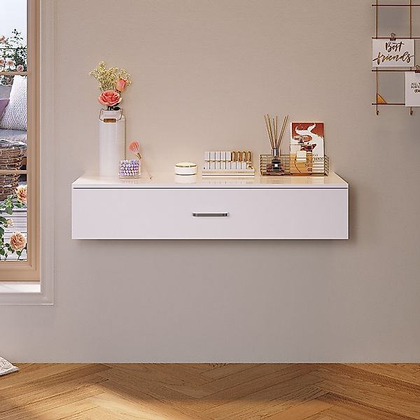 SONNI Schminktisch Weißer Schminktisch,Schreibtische, wandmontierte Tische günstig online kaufen