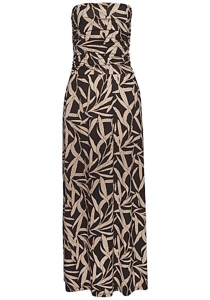 s.Oliver Maxikleid mit Blätterdruck, luftiges Sommerkleid mit Taschen, Stra günstig online kaufen
