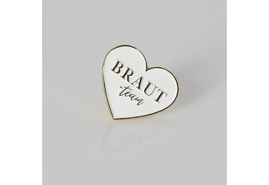 ANNIS WIESBADEN EST. 2021 Brosche "Brautteam" Ansteck-Pin in Herzform, Bros günstig online kaufen