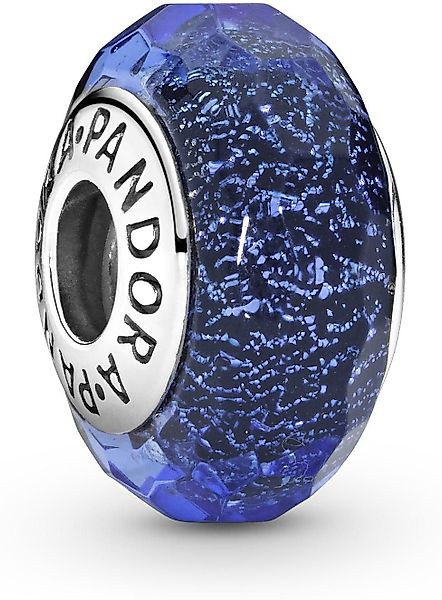 Pandora Kettenanhänger Pandora Facettiertes Blaues Murano-Glas-Charm günstig online kaufen