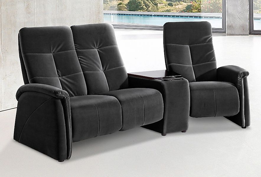 exxpo - sofa fashion 3-Sitzer "Tivoli, Kinosofa mit Tischablage & Stauraumf günstig online kaufen