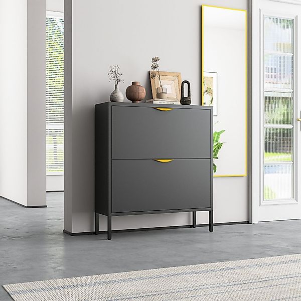 Mein-Regal Sideboard PARIS, Schwarz Schuhschrank aus günstig online kaufen