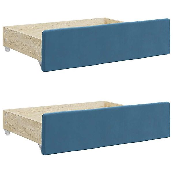 vidaXL Bettschubkasten Bettschubladen 2 Stk. Blau günstig online kaufen