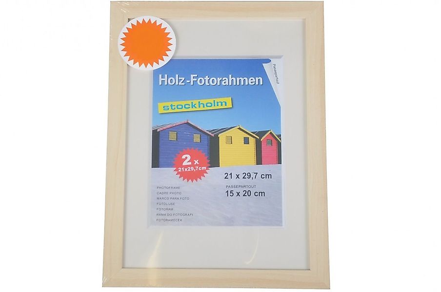 BURI Bilderrahmen Holz-Fotorahmen 21x29,7cm 2er Pack günstig online kaufen