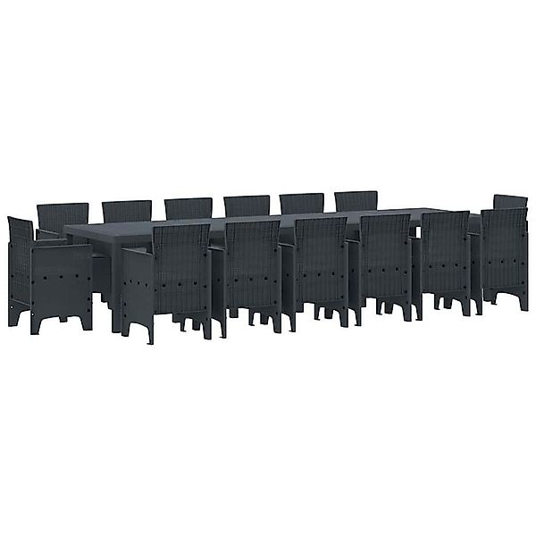 vidaXL Gartenlounge-Set Garten Essgruppe 15 pcs günstig online kaufen