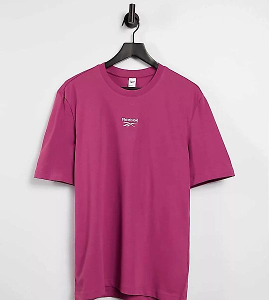 Reebok – T-Shirt in Boyfriend-Passform mit Logo in Lila - exklusiv bei ASOS günstig online kaufen