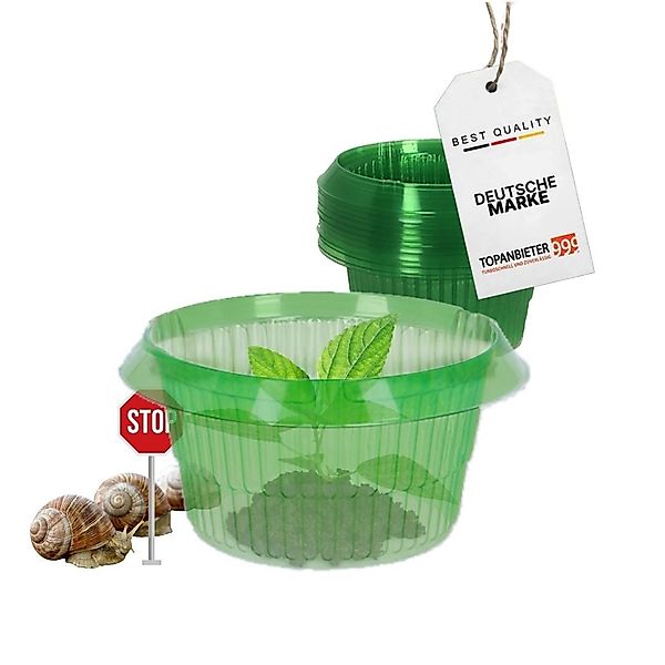 Topanbieter999 Schneckenzaun 12er Set Schneckenschutzringe, 12-St. günstig online kaufen