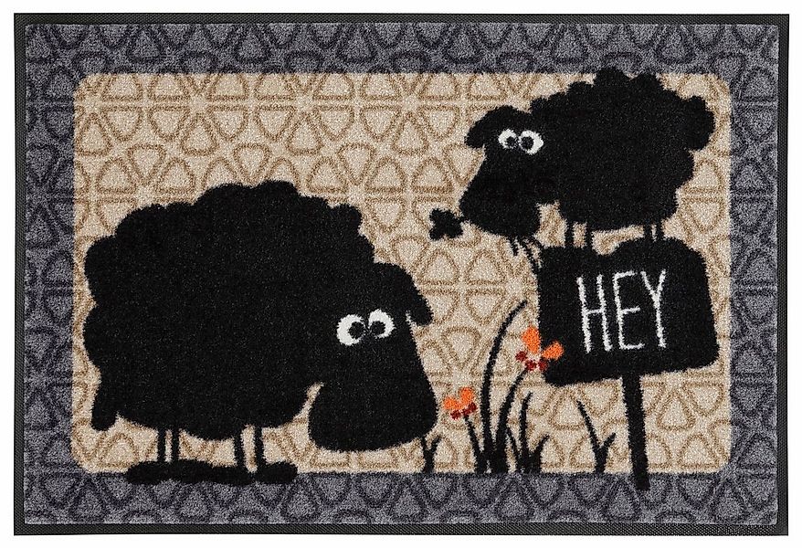 wash+dry by Kleen-Tex Fußmatte Gertrud & Elsbeth, rechteckig, Höhe: 7 mm, S günstig online kaufen