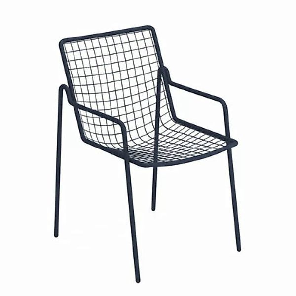 Stapelbarer Sessel Rio R50 metall blau / Metall - Emu - Blau günstig online kaufen