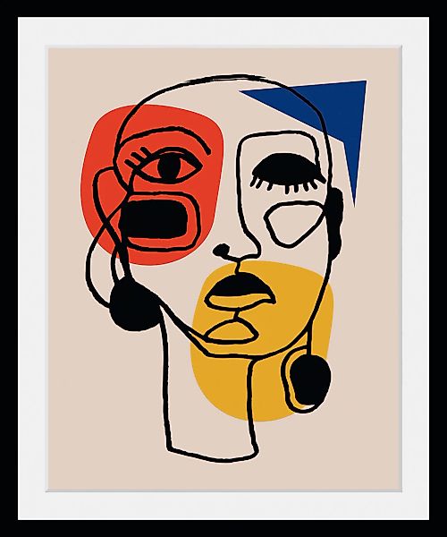 queence Bild »Santana«, Abstrakt-Kunst-Figuren-Gesicht, (1 St.), HD Premium günstig online kaufen