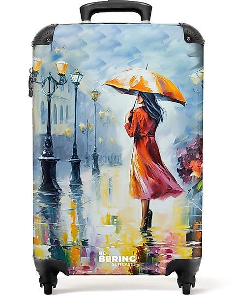 NoBoringSuitcases.com© Hartschalen-Trolley Ölgemälde - Regenschirm - günstig online kaufen