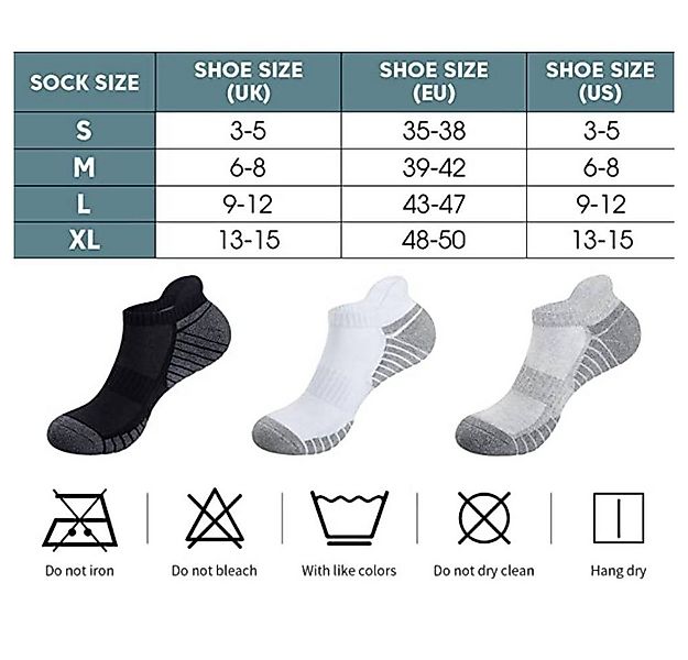 Blusmart Sportsocken 6 paare Premium unisex Kurzsocken (Sneakersocken Baumw günstig online kaufen