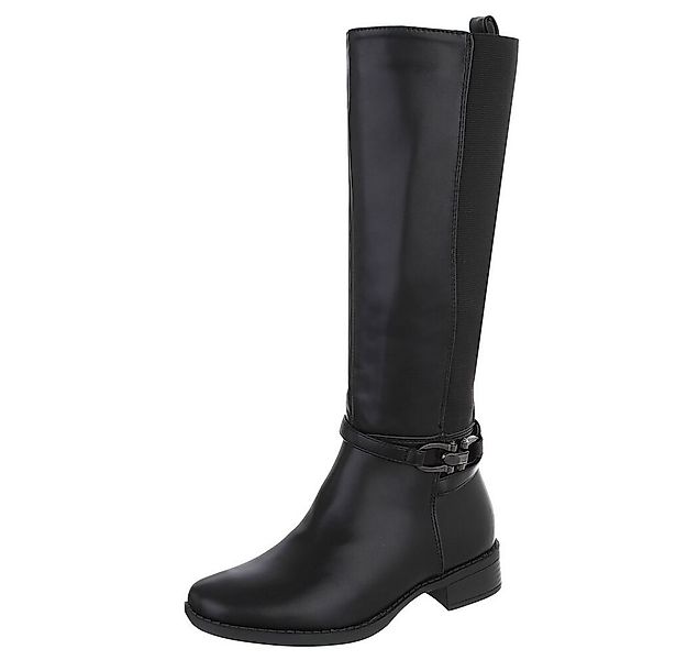 Ital-Design Klassische kniehohe Stiefel für Damen mit modischer Schnalle St günstig online kaufen