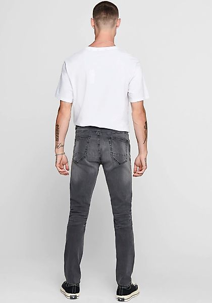 ONLY & SONS Slim-fit-Jeans Skinny Fit Jeans Basic Denim Hose Stoned Washed günstig online kaufen