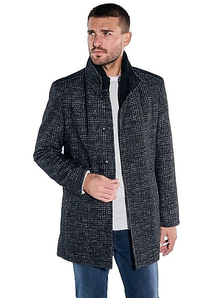 emilio adani Kurzmantel Herren Mantel mit Glencheck Muster, Dunkelbraun günstig online kaufen
